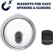 YETI Rambler 10 oz Stackable Mug, Vacuum Insulated, Stainless Steel with MagSlider Lid, Stainless