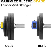 POWER GUIDANCE 2 inch Magnetic Barbell Collars, Quick Release Barbell Clamps for Olympic Lifts and Strength Training (Blue)