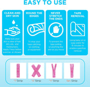 OK TAPE PRO Kinesiology Tape, 2inch x Long Roll 16ft Free Cut Tape, Elastic Athletic Tape Therapeutic Latex Free, Black+Black