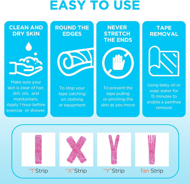 OK TAPE PRO Kinesiology Tape, 2inch x Long Roll 16ft Free Cut Tape, Elastic Athletic Tape Therapeutic Latex Free, Black+Black