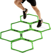 Yes4All Hex Agility Rings/Speed Rings with Carrying Bag – Hexagon Rings, Agility Hurdles for Agility Footwork Training