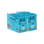 KiZE Energy Bars - Chocolate Chip Cookie - Almond-Butter-Based, Gluten Free, Dairy Free, Non-GMO, and High Protein Meal Replacement Energy Bars, Clean and Simple Food Ingredients - 10g High Protein Snacks, (10 Count)