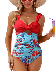 VIMPUNEC Women One Piece Tummy Control Swimsuit High Waisted Bathing Suit Cut Out Swimwear