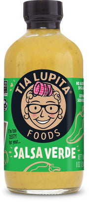 Tia Lupita Hot Sauce 8 Oz (Pack of 2) - Flavorful Heat, Medium Spice with Smoky-Sweet Flavor - Gluten-Free, Non-GMO, Sugar-Free, Low Sodium, Keto-Friendly, No Carbs - Made with Red Jalapeño Peppers
