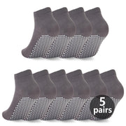 Pilates Grip Socks for Women Men Cute Non Slip Grippy Socks Woman for Yoga Barre Trampoline Hospital