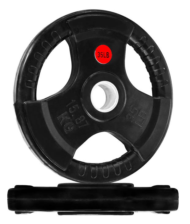 Olympic Cast Iron Plate for Strength Training and Weightlifting, Pairs, Sets or Set with Barbell, Multiple Sizes