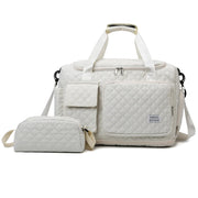 Small Gym Bag for Women, Travel Duffle Bag Carry On Weekender Bag with Shoe Compartment