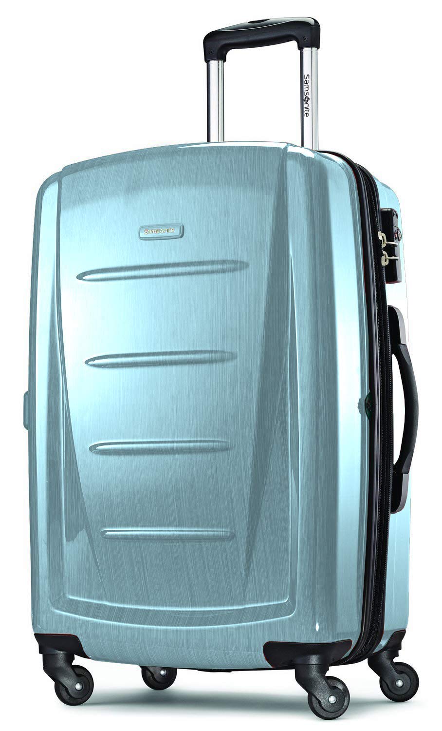 Samsonite Winfield 2 Hardside Expandable Luggage with Spinner Wheels, Burgundy, Checked-Medium 24-Inch
