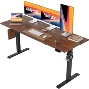 Agilestic Electric Standing Desk, 48 x 24 Inches Height Adjustable Desk, Sit Stand up for Work Office Home, Ergonomic Rising Computer Table with Memory Preset, Rustic Brown