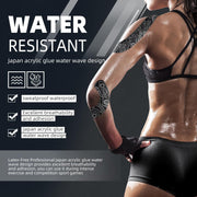 OK TAPE PRO Kinesiology Tape Uncut Roll, Elastic Physical Therapy Athletic Tape for Pain Relief, Muscle Support, Kinetic Tape, Water Resistant, 2in X 16.4ft -Black Gray