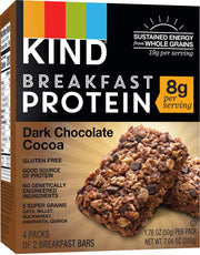 Kind Breakfast Bars New Variety 5 Pack. 1 Box of each: Dark Chocolate, Honey Oat, Peanut Butter, Almond Butter. Total of 40 Bars