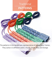 Skipping Jump Rope for Fitness Workout - Light Weight, Adjustable, Tangle Free, Excellent line control for Cardio Boxing, CrossFit, Training Exercise All Ages and Gender ( Special Luxury, KA-220, Made in Korea)