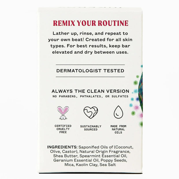 JUKEBOX Soap Sampler Gift Pack- 5 Bar Soaps- Watermelon Disco, Lavender Fields Forever, Rose Hips Don't Lie, Born To Be Wild, Gettin' Figgy With It