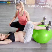 joyibay Cardio Drumming Equipment Set, Fitness Balance Ball with Pump & 3.2oz Cardio Drumming Sticks, Aerobic Exercise Ball for Workouts, Stability, Pilates, Yoga, Pregnancy Gymnastics