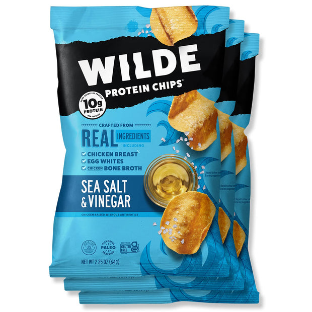 WILDE Buffalo Protein Chips, Thin and Crispy, High Protein, Keto Friendly, Made with Real Ingredients, 2.25oz Bags (Pack of 8)…