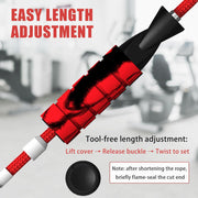 Jump Rope for Women & Men Adjustable Length Cotton Skipping Rope for Adults & Kids Workout Equipment for Weight Loss, Cardio, Boxing & Fitness Suitable for Home, Gym & School Use