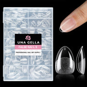 UNA GELLA Solid Nail Glue Gel Soft Gel Nail Tips Glue 15ml Lamp Curing Needed Solid Soak Off Glue Super Strong Nail Glue For Fake Acrylic Nails Extension Press On Nails
