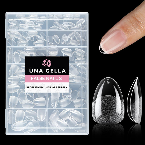 UNA GELLA Solid Nail Glue Gel Soft Gel Nail Tips Glue 15ml Lamp Curing Needed Solid Soak Off Glue Super Strong Nail Glue For Fake Acrylic Nails Extension Press On Nails