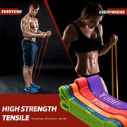 LEEKEY Resistance Bands, Exercise Bands with Handles,Pull Up Assist Bands - Band Set with Door Anchor - Bands for Working Out,Band for Men and Women Fitness Training, Physical Therapy,Home Workouts