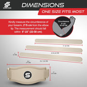 Sleeve Stars Tennis Elbow Brace for Women - Adjustable Tennis Elbow Strap, Golfers Elbow Brace for Men, Counterforce Brace for Tennis Elbow for Tendonitis Relief, Fits 9"-23" (Single/Black)