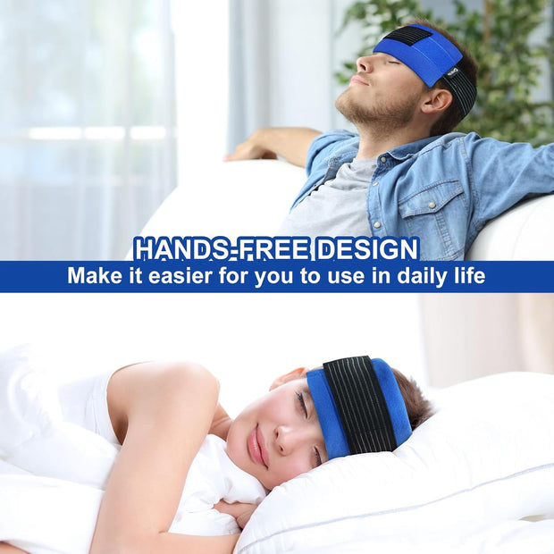 Soft Ice Packs Reusable Gel Pack 2, Hot and Cold Gel Ice Packs for Injuries, Headaches, Joint Pain Relief, Comfort Ice Pack Flexible Therapy on Neck, Ankle, Knee, Leg, Shoulder, Elbow, Wrist, Feet