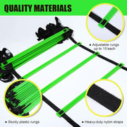 Teenitor Agility Ladder Speed Ladder Training Ladder for Soccer, Speed, Football Fitness Feet Training Carry Bag Agility Training Equipment 13 rungs, 23 feet