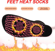 10Pairs Tourmaline Thermal Circulation Magnetic Self-heating Shaping Socks,Foot Massage Slimming Health Sock for Men Women