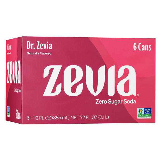 Zevia Zero Calorie Soda, Mountain Zevia, 12 Ounce Cans (Pack of 6)