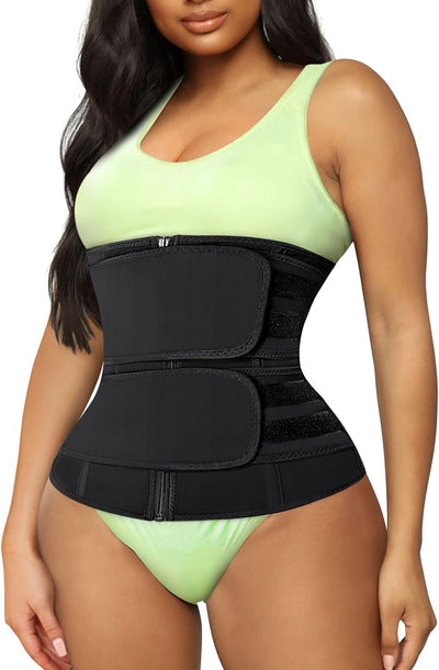 TrainingGirl Women Waist Trainer Cincher Corset Tummy Control Workout Sweat Band Slimmer Belly Belt Weight Loss Sports Girdle