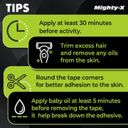 Waterproof Kinesiology Tape - 3 Rolls - Knee Support & Muscle Pain Relief - 16.4 ft Uncut Sports Kinetic Tape for Joint Stability - 50 Instructional Videos