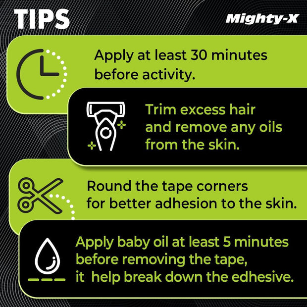 Waterproof Kinesiology Tape - 3 Rolls - Knee Support & Muscle Pain Relief - 16.4 ft Uncut Sports Kinetic Tape for Joint Stability - 50 Instructional Videos