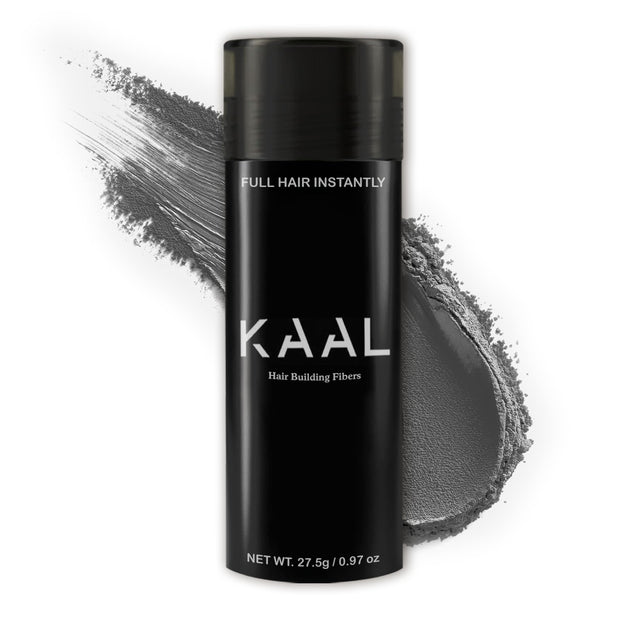 KAAL Hair Fibers | Hair Powder - (27.5g, Dark Brown), Refillable Bottle Hair Filler for Thinning Areas - For Men and Women