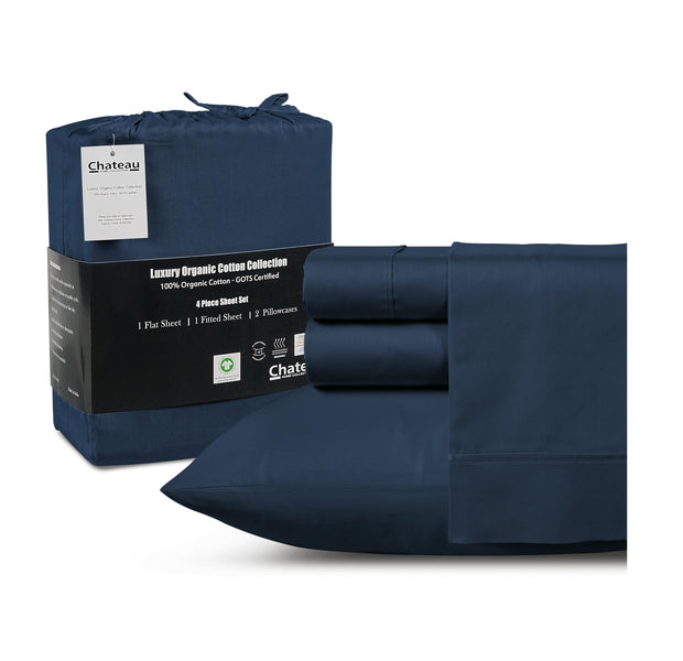 100% Egyptian Cotton Sheets King Size Sheets Set with Fully Elasticated Fitted Sheet & Pillowcase sets, 800 TC Hotel Collection Deep Pocket King Sheet Set, No Pill Soft Breathable Luxury White Bedding