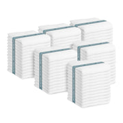 JMR 12 Pack Thin 100% Cotton Utility Towels (20x40 White) - Quick-Dry, Lightweight & Economical for Pets, Gym, Cleaning, Kitchen, Travel, Hair, Auto - Practical Multi-Use Space Saver, Bulk Value