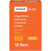 RXBAR Protein Bars, Protein Snack, Snack Bars, Pumpkin Spice, 22oz Box (12 Count)