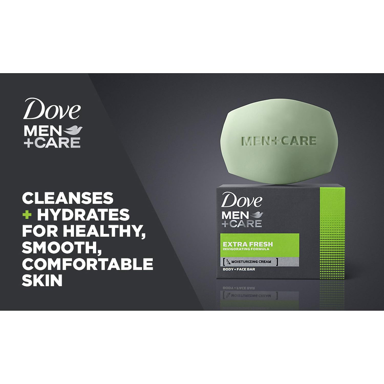 DOVE MEN + CARE Body and Face Bar Extra Fresh 3.17 oz, 48 Pieces