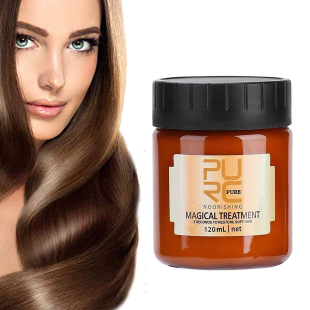 60ml Magical Hair Treatment Mask 5 Seconds Repairs Damage Hair Advanced Molecular Hair deep Conditioner Roots Treatment Return Bouncy Restore Elasticity Hair Care Essence