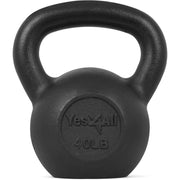 Yes4All 5-80 lbs Cast Iron Kettlebell for Dumbbell Weights Exercises, Gym, Full Body Home Workout Equipment, Push up, Grip and Strength Training