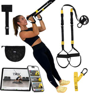 TRX GO Suspension Trainer, At Home, Portable Gym Workout, For Strength Training, Full Body Exercise Equipment