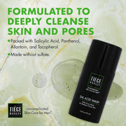 Tiege Hanley Salicylic Acid Cleanser for Men - Gentle & Deep Cleansing Face Wash for Clear Skin - Prevent Breakouts & Helps Control Oil Production, Minimizing Blackheads & Reduce Pore Size