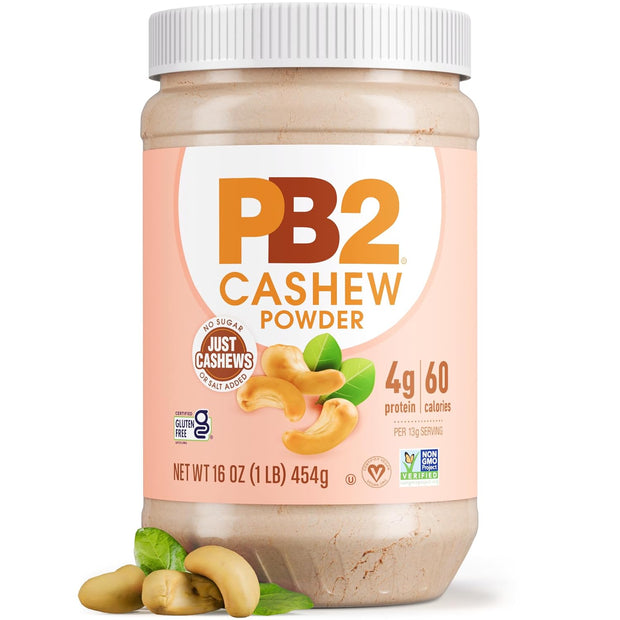 PB2 Powdered Cashew Butter - Cashew Powder with No Added Sugar or Salt [1lb Jar]