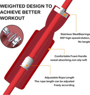 Jump Rope Ropeless Skipping Rope for Fitness Training Exercise, Adjustable Weighted Cordless Jump Rope for Men Women Kids