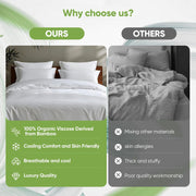 TWK Luxury Sheet Set, Genuine 100% Organic Viscose Derived from Bamboo, Cooling & Breathable, Silky Soft, Bedding Sheets & Pillowcases (White, King(78 * 80 * 15))