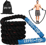 Jump Rope, 3.75 LB/2.65 LB Weighted Jump Rope for Fitness, Heavy Skipping Rope for Home Gym Workout, Weight Loss, Strength Training, Total Body Exercise Equipment