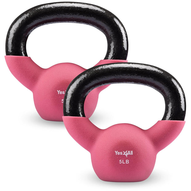 Yes4All Kettlebells 5lbs-65lbs & Kettlebell Sets Adjustable Weights, Kettlebell for Weight Training, Home Workout Equipment with Secure Grip for High Rep, Exercise Equipment