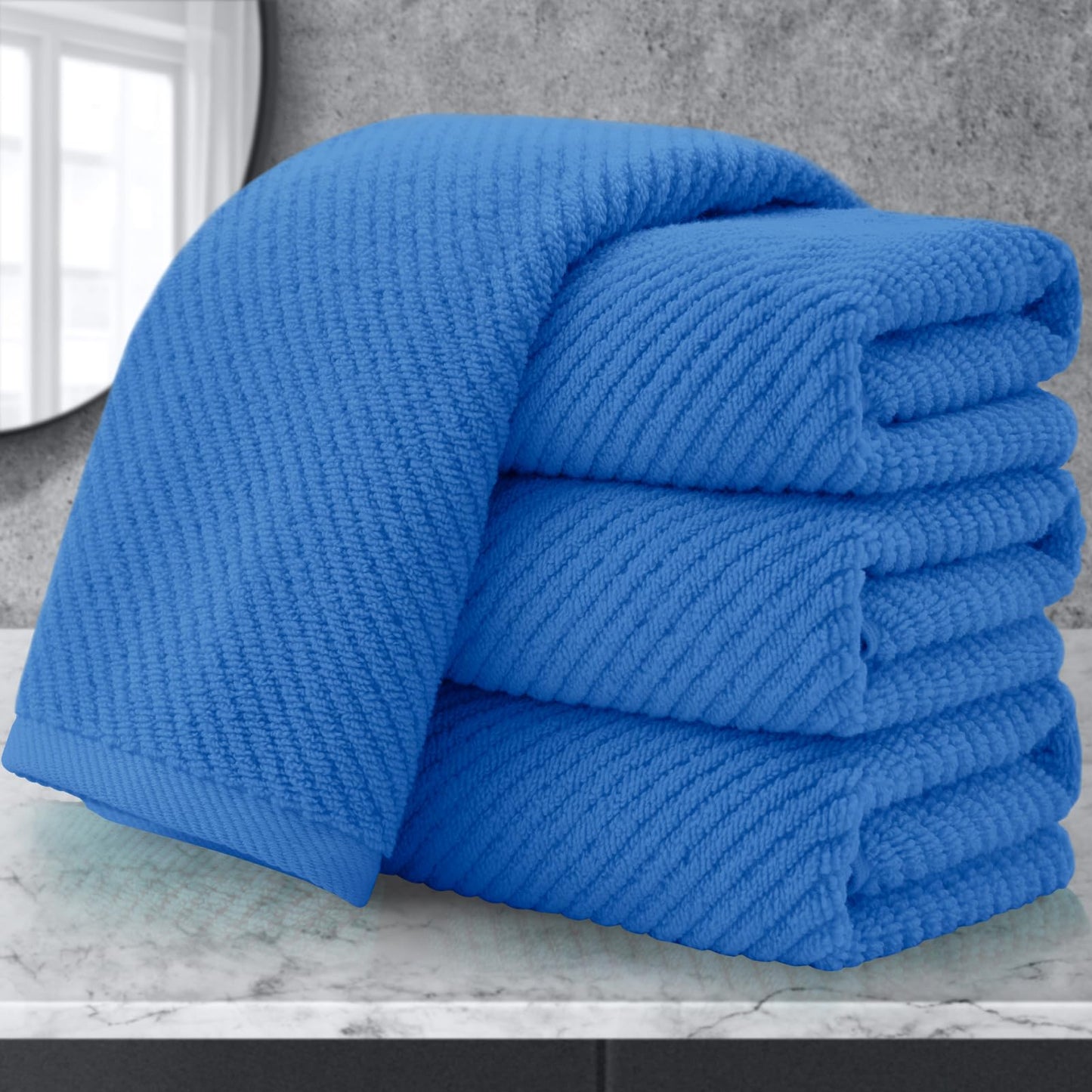 VOOVA & MOVAS Burgundy Towel Set - 100% Cotton | Lightweight | Soft | Quick Dry, 6 Piece Towel Set,2 Large Bath 30"x56", 2 Hand 18"x28", 2 Washcloths 13"x13", Towels Gift Set, Red Towels