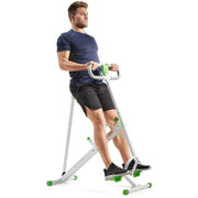 Sunny Health & Fitness Row-N-Ride Squat Assist Trainer, Foldable & Easy Setup Exercise w/Adjustable Resistance, Home Training Machine for Arm, Glute & Leg Workout, Optional Free SunnyFit App Connect