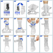 Left Ankle Brace for Women & Men - Ankle Support Sprained Ankle Brace for Achilles,Tendon,Sprain,Injury Recovery,Ankle Support Brace for Running, Basketball, Football (Grey,S,Left)