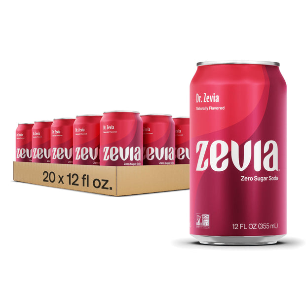 Zevia Zero Calorie Soda, Nostalgic Variety Pack, 12 Fl Oz (Pack of 20)