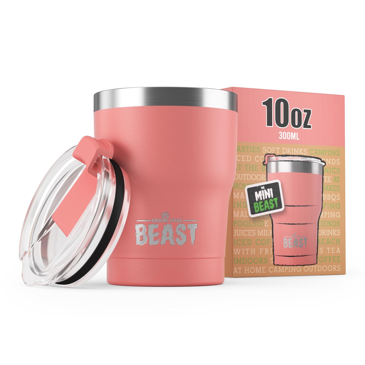 Beast 50 oz Tumbler Stainless Steel Vacuum Insulated Coffee Ice Cup Double Wall Travel Flask (Arctic White)
